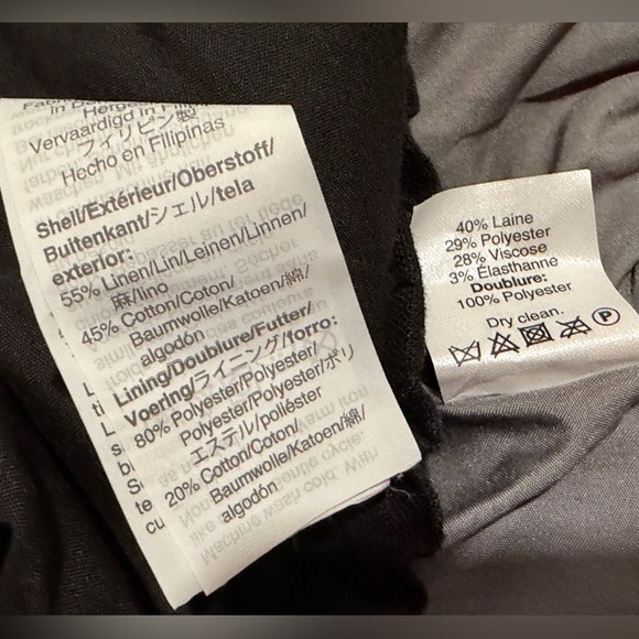 J. Crew Bundle 2 Mini Skirts Size 2 Linen Scalloped Hem Pull On Gray Black - Picture 3 of 3